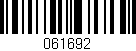 Código de barras (EAN, GTIN, SKU, ISBN): '061692'