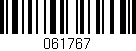 Código de barras (EAN, GTIN, SKU, ISBN): '061767'