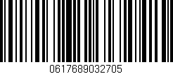 Código de barras (EAN, GTIN, SKU, ISBN): '0617689032705'