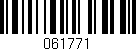 Código de barras (EAN, GTIN, SKU, ISBN): '061771'