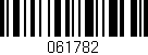 Código de barras (EAN, GTIN, SKU, ISBN): '061782'
