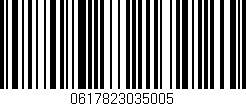 Código de barras (EAN, GTIN, SKU, ISBN): '0617823035005'