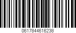 Código de barras (EAN, GTIN, SKU, ISBN): '0617844616238'