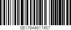Código de barras (EAN, GTIN, SKU, ISBN): '0617844617457'
