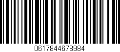 Código de barras (EAN, GTIN, SKU, ISBN): '0617844678984'