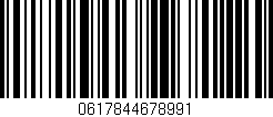 Código de barras (EAN, GTIN, SKU, ISBN): '0617844678991'