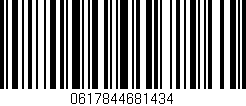 Código de barras (EAN, GTIN, SKU, ISBN): '0617844681434'