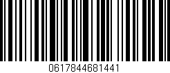 Código de barras (EAN, GTIN, SKU, ISBN): '0617844681441'