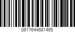 Código de barras (EAN, GTIN, SKU, ISBN): '0617844681465'