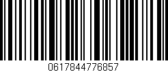 Código de barras (EAN, GTIN, SKU, ISBN): '0617844776857'