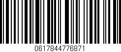 Código de barras (EAN, GTIN, SKU, ISBN): '0617844776871'