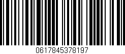 Código de barras (EAN, GTIN, SKU, ISBN): '0617845378197'