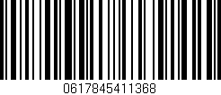 Código de barras (EAN, GTIN, SKU, ISBN): '0617845411368'