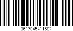 Código de barras (EAN, GTIN, SKU, ISBN): '0617845411597'