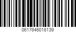 Código de barras (EAN, GTIN, SKU, ISBN): '0617846018139'