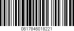 Código de barras (EAN, GTIN, SKU, ISBN): '0617846018221'