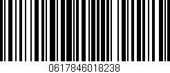 Código de barras (EAN, GTIN, SKU, ISBN): '0617846018238'