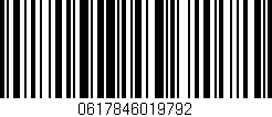 Código de barras (EAN, GTIN, SKU, ISBN): '0617846019792'