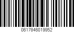Código de barras (EAN, GTIN, SKU, ISBN): '0617846019952'