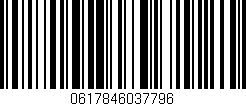 Código de barras (EAN, GTIN, SKU, ISBN): '0617846037796'