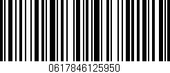 Código de barras (EAN, GTIN, SKU, ISBN): '0617846125950'