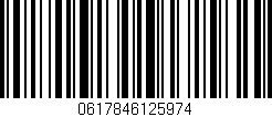 Código de barras (EAN, GTIN, SKU, ISBN): '0617846125974'