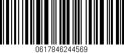 Código de barras (EAN, GTIN, SKU, ISBN): '0617846244569'