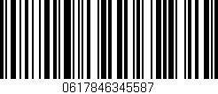 Código de barras (EAN, GTIN, SKU, ISBN): '0617846345587'
