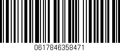 Código de barras (EAN, GTIN, SKU, ISBN): '0617846358471'