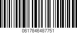 Código de barras (EAN, GTIN, SKU, ISBN): '0617846487751'