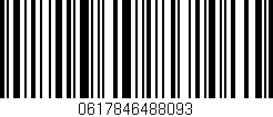 Código de barras (EAN, GTIN, SKU, ISBN): '0617846488093'