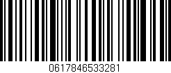 Código de barras (EAN, GTIN, SKU, ISBN): '0617846533281'