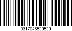 Código de barras (EAN, GTIN, SKU, ISBN): '0617846533533'
