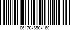 Código de barras (EAN, GTIN, SKU, ISBN): '0617846584160'