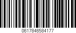 Código de barras (EAN, GTIN, SKU, ISBN): '0617846584177'