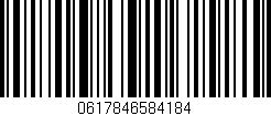 Código de barras (EAN, GTIN, SKU, ISBN): '0617846584184'