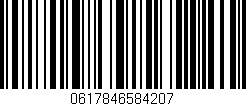 Código de barras (EAN, GTIN, SKU, ISBN): '0617846584207'