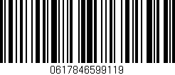 Código de barras (EAN, GTIN, SKU, ISBN): '0617846599119'