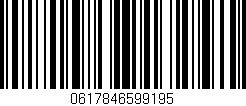 Código de barras (EAN, GTIN, SKU, ISBN): '0617846599195'
