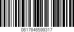 Código de barras (EAN, GTIN, SKU, ISBN): '0617846599317'
