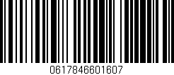 Código de barras (EAN, GTIN, SKU, ISBN): '0617846601607'