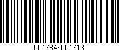 Código de barras (EAN, GTIN, SKU, ISBN): '0617846601713'