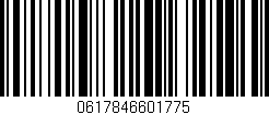 Código de barras (EAN, GTIN, SKU, ISBN): '0617846601775'