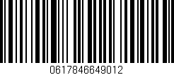 Código de barras (EAN, GTIN, SKU, ISBN): '0617846649012'