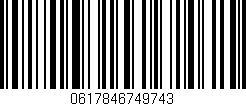 Código de barras (EAN, GTIN, SKU, ISBN): '0617846749743'