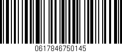 Código de barras (EAN, GTIN, SKU, ISBN): '0617846750145'