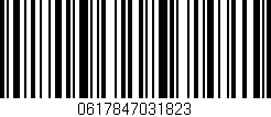 Código de barras (EAN, GTIN, SKU, ISBN): '0617847031823'