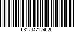 Código de barras (EAN, GTIN, SKU, ISBN): '0617847124020'