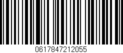 Código de barras (EAN, GTIN, SKU, ISBN): '0617847212055'