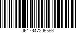 Código de barras (EAN, GTIN, SKU, ISBN): '0617847305566'